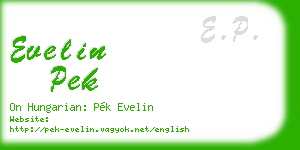 evelin pek business card